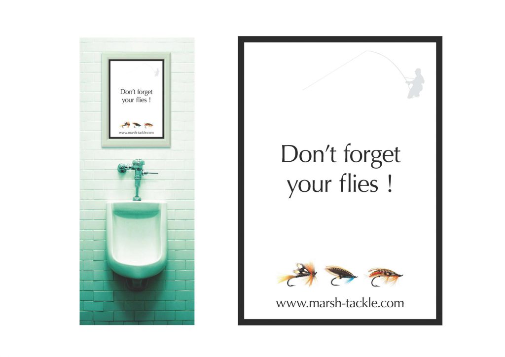 marsh tackle fishing lavatory advertising poster